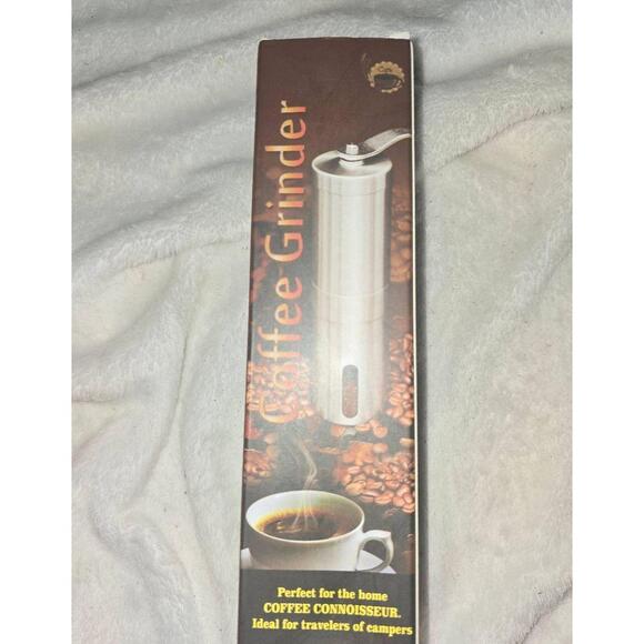 NEW SUNEVILLE Manual Coffee Grinder Silver Portable Ceramic Burr Adjustable Grin - Picture 1 of 3